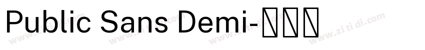 Public Sans Demi字体转换 Public Sans Demi字体转换